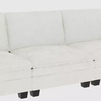 Canapé trois places en forme de L Christopher Knight Home 107,8 avec pouf