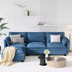 Canapé trois places en forme de L Christopher Knight Home 107,8 avec pouf