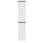 Meuble de salle de bain colonne LuxenHome en bois blanc de 160 cm