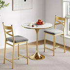 Tabourets de Bar Whizmax Lot de 2/4, Chaises de Bar Rembourrées avec Dossier, Coussin épais, Tabourets de Comptoir Hauteur Standard pour Îlot de Cuisine, Appartement, Bar
