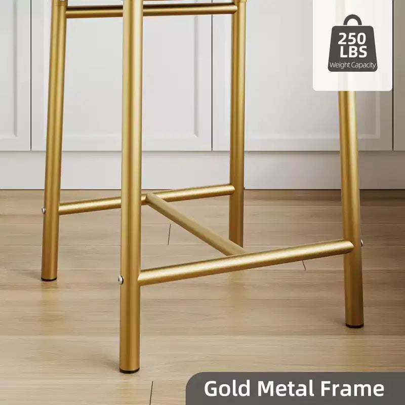 Tabourets de Bar Whizmax Lot de 2/4, Chaises de Bar Rembourrées avec Dossier, Coussin épais, Tabourets de Comptoir Hauteur Standard pour Îlot de Cuisine, Appartement, Bar