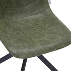 Chaise de salle à manger pivotante en cuir moderne LeisureMod Markley, siège rembourré avec pieds en métal, chaise d'appoint confortable pour cuisine, salle à manger ou café