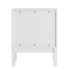 Flash Furniture Dallas Table de nuit en bois, Table d'appoint de chambre à coucher avec 2 tiroirs de rangement pour enfants