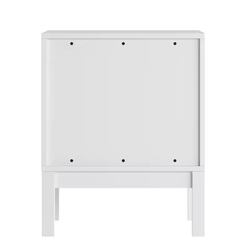 Flash Furniture Dallas Table de nuit en bois, Table d'appoint de chambre à coucher avec 2 tiroirs de rangement pour enfants