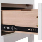 Flash Furniture Dallas Table de nuit en bois, Table d'appoint de chambre à coucher avec 2 tiroirs de rangement pour enfants