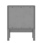 Flash Furniture Dallas Table de nuit en bois, Table d'appoint de chambre à coucher avec 2 tiroirs de rangement pour enfants