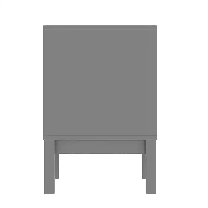 Flash Furniture Dallas Table de nuit en bois, Table d'appoint de chambre à coucher avec 2 tiroirs de rangement pour enfants