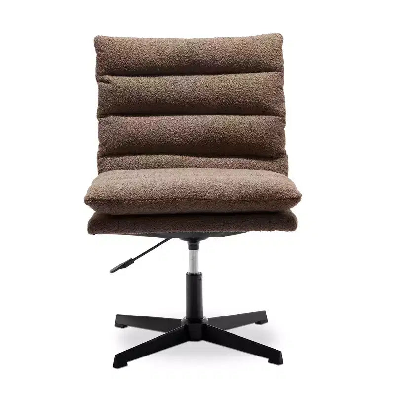 Fauteuil d'appoint pivotant Zeus & Ruta de 57,9 cm de large avec pieds croisés et accoudoirs réglables