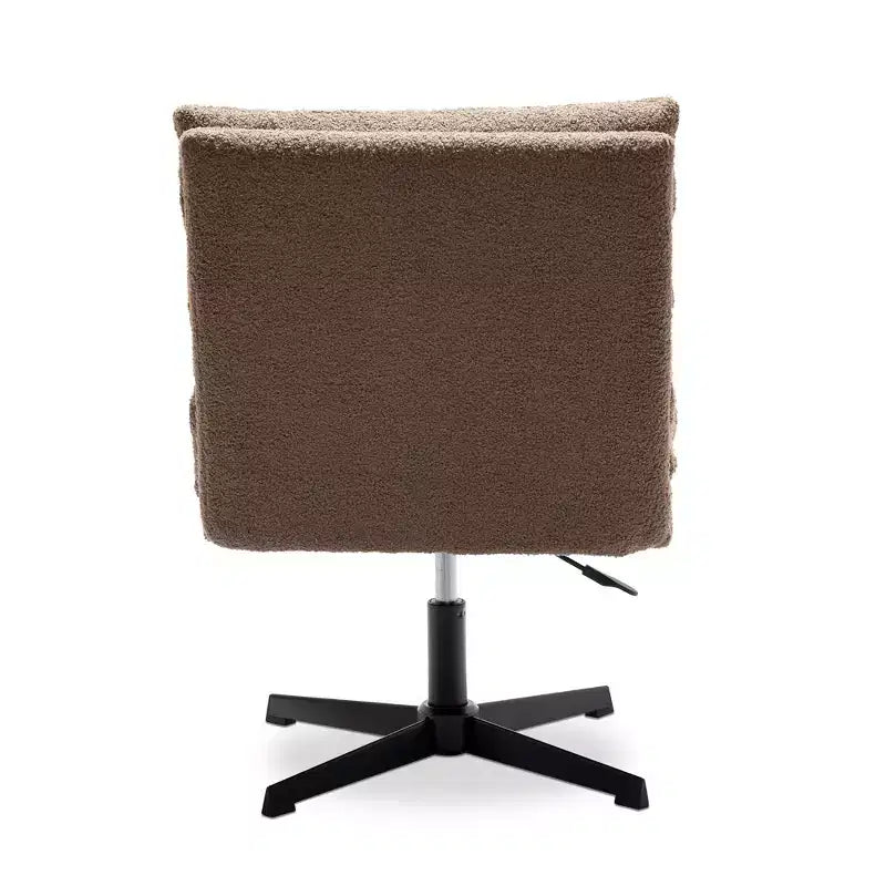 Fauteuil d'appoint pivotant Zeus & Ruta de 57,9 cm de large avec pieds croisés et accoudoirs réglables