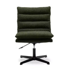 Fauteuil d'appoint pivotant Zeus & Ruta de 57,9 cm de large avec pieds croisés et accoudoirs réglables