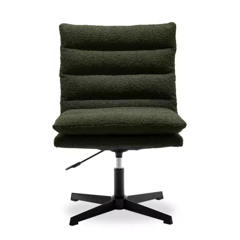 Fauteuil d'appoint pivotant Zeus & Ruta de 57,9 cm de large avec pieds croisés et accoudoirs réglables