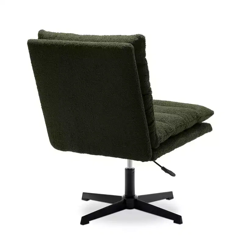 Fauteuil d'appoint pivotant Zeus & Ruta de 57,9 cm de large avec pieds croisés et accoudoirs réglables