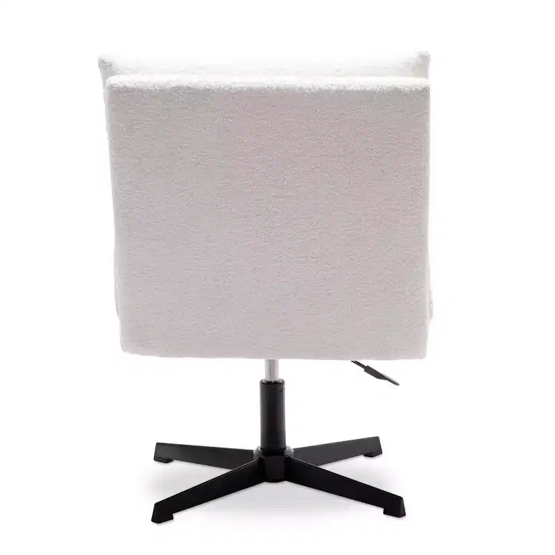 Fauteuil d'appoint pivotant Zeus & Ruta de 57,9 cm de large avec pieds croisés et accoudoirs réglables