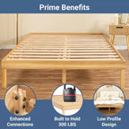 Lit plateforme en bois massif Home Imports Emporium