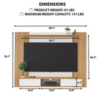 Meuble TV mural multimédia à rangements multiples Home Imports Emporium