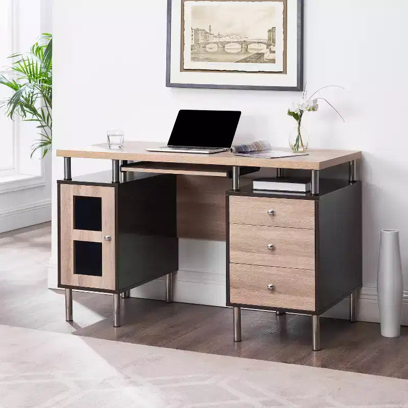 Bureau de secrétariat Home Imports Emporium avec caisson de classement à 3 tiroirs