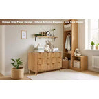 Commode 6 tiroirs pour chambre à coucher, Commode blanche pour chambre à coucher, Commode à six tiroirs motif goutte à goutte 54 avec plateau imitation marbre, Commode bébé pour chambre d'enfant