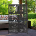71.37x46.8x15.6 Inch Black Galvanized Sheet Room Divider - Precise Measurement Guide