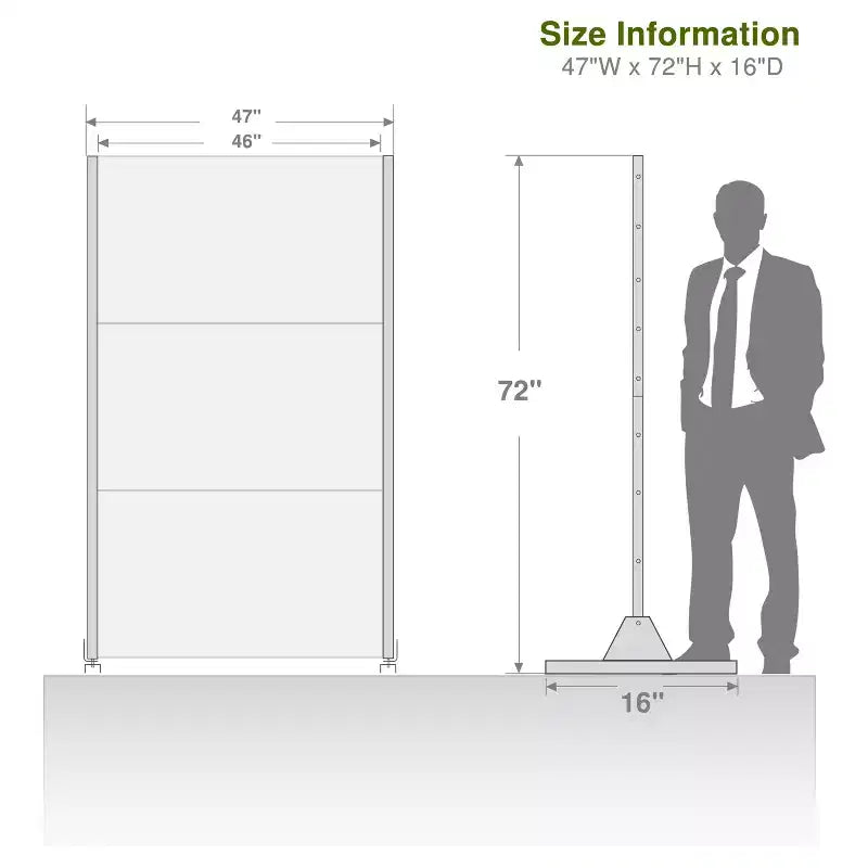 Paravent en tôle galvanisée blanche 71.37x46.8inch, brise-vue indépendant extérieur et intérieur, décoration de balcon, terrasse, jardin