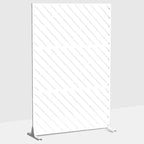 Paravent en tôle galvanisée blanche 71.37x46.8inch, brise-vue indépendant extérieur et intérieur, décoration de balcon, terrasse, jardin