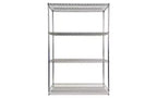 Kit d'étagères métalliques Alera à quatre niveaux certifié NSF, 48l x 24p x 72h, argent
