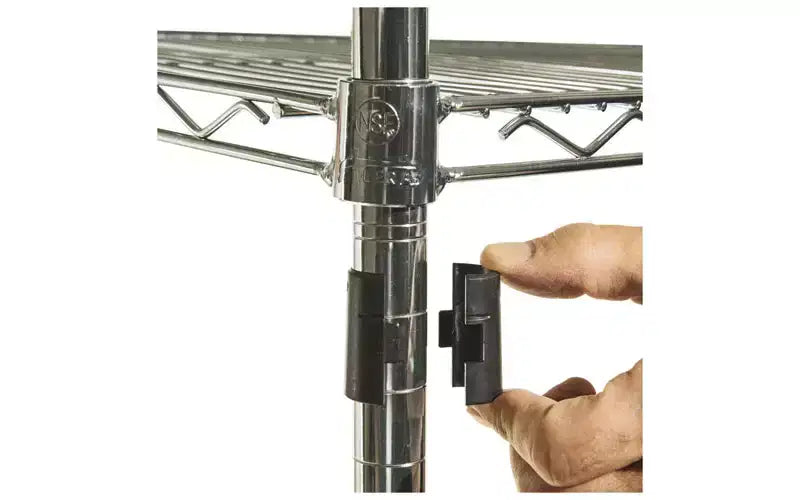 Kit d'étagères métalliques Alera à quatre niveaux certifié NSF, 48l x 24p x 72h, argent