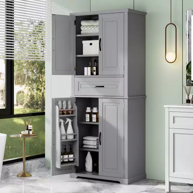 Meuble de rangement de salle de bain moderne Christopher Knight Home Ashbur avec tiroir et étagère réglable