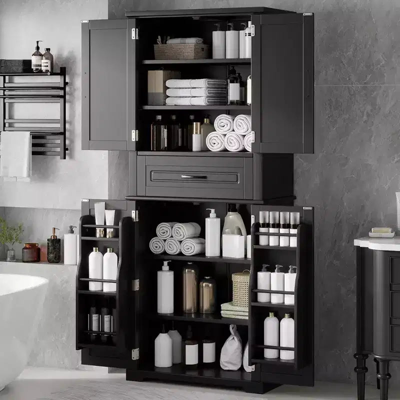 Meuble de rangement de salle de bain moderne Christopher Knight Home Ashbur avec tiroir et étagère réglable