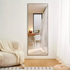 Leaning/Wall Mounted Mirror: High-Def, Shatter-Proof - Ideal for Bedroom, Living Room, Corridor
