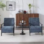 Christopher Knight Home Arnold, fauteuil club moderne en fer tapissé (lot de 2)