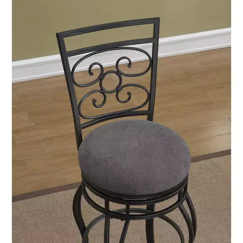 Tabouret pivotant Albany 30 - Gris anthracite