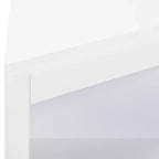 MAYEERTY Meuble de rangement d'angle blanc avec portes et étagères réglables pour salle de bain, cuisine, salon