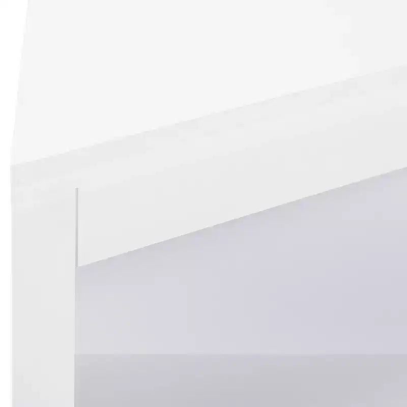 MAYEERTY Meuble de rangement d'angle blanc avec portes et étagères réglables pour salle de bain, cuisine, salon