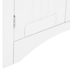 MAYEERTY Meuble de rangement d'angle blanc avec portes et étagères réglables pour salle de bain, cuisine, salon