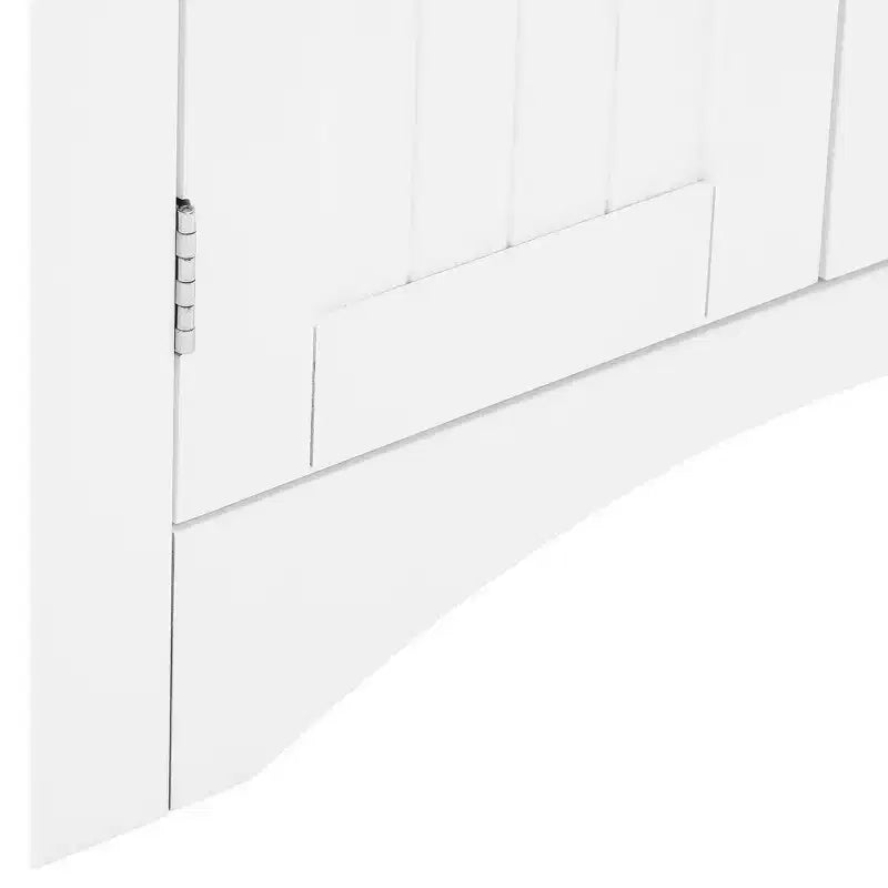 MAYEERTY Meuble de rangement d'angle blanc avec portes et étagères réglables pour salle de bain, cuisine, salon