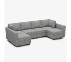 Canapé modulable Belffin Terry avec rangement intégré (6 places + 8 côtés)