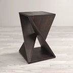 Jofran, Table Jasper moderne en manguier massif avec angles - Marron