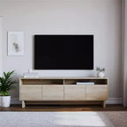 Meuble TV 4 portes RealRooms Nivelle pour téléviseurs jusqu'à 75 pouces