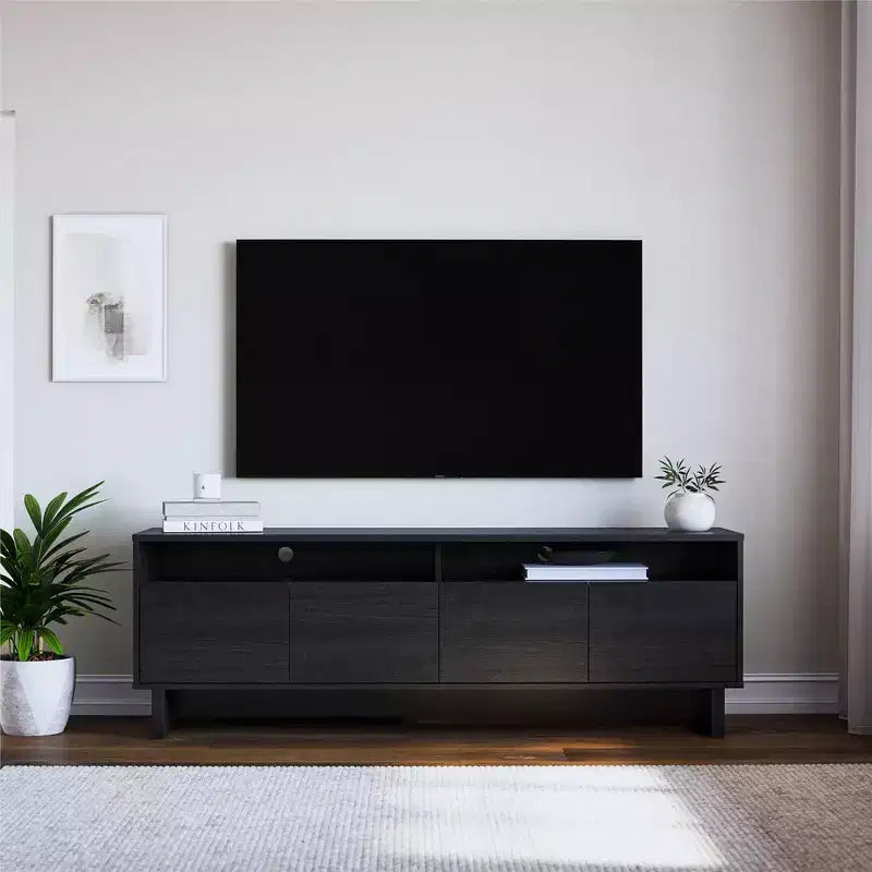 Meuble TV 4 portes RealRooms Nivelle pour téléviseurs jusqu'à 75 pouces