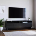 Meuble TV 4 portes RealRooms Nivelle pour téléviseurs jusqu'à 75 pouces