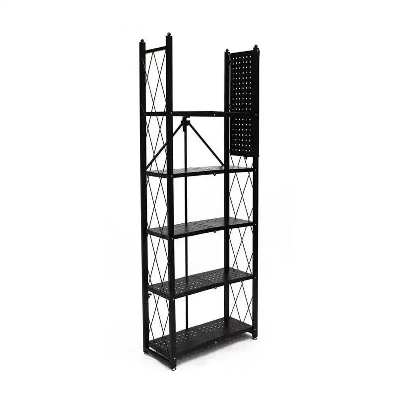 Origami Bibliothèque 6 étagères, lot de 3, style ouvert, organisateur autoportant, grande étagère à livres, mobilier vertical moderne pour salon, aucun assemblage requis, noir