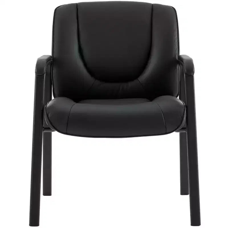 Top Grain, Genuine Leather Waiting Room Chair  Four Legged