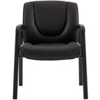 Top Grain, Genuine Leather Waiting Room Chair  Four Legged