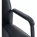Fauteuil de salle d'attente à quatre pieds en cuir pleine fleur, cuir véritable