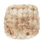 Pouf en fausse fourrure pelucheuse Bubble Saro Lifestyle