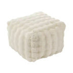 Saro Lifestyle Plush Bubble Faux Fur Pouf