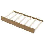 Lit plate-forme en bois Whisen, taille double, avec garde-corps et 2 tiroirs