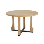 Table de salle à manger ronde Christopher Knight Home Dakota 48 avec cadre rustique en croix