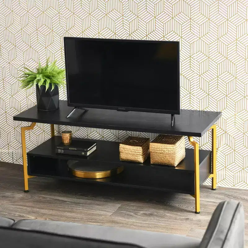 Meuble TV Crown Household Essentials avec compartiment de rangement
