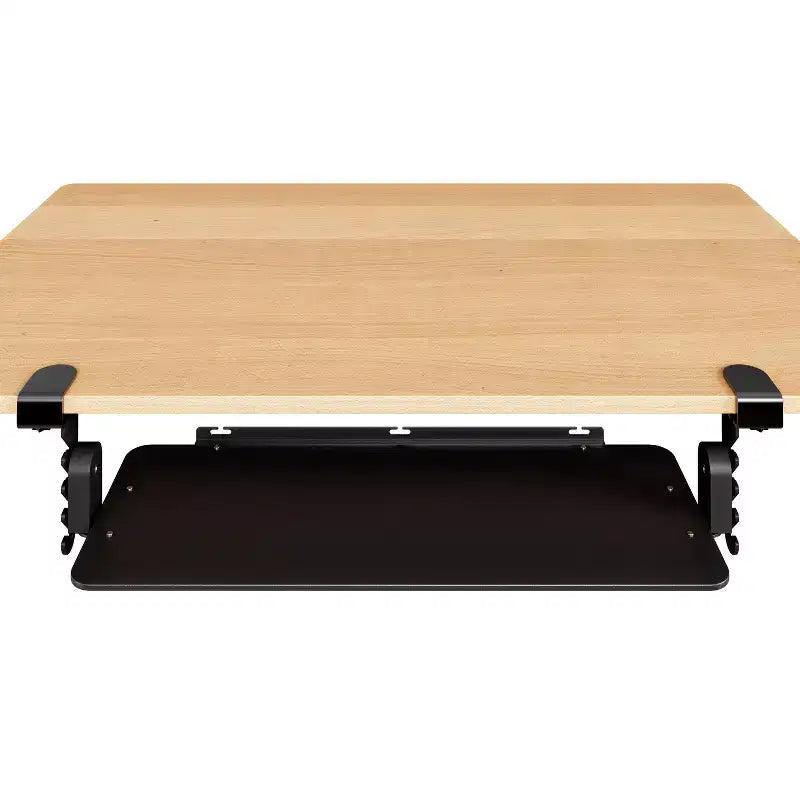 Uncaged Ergonomics KT4 Plateau de clavier ergonomique coulissant sous le bureau, fixation par pince, noir